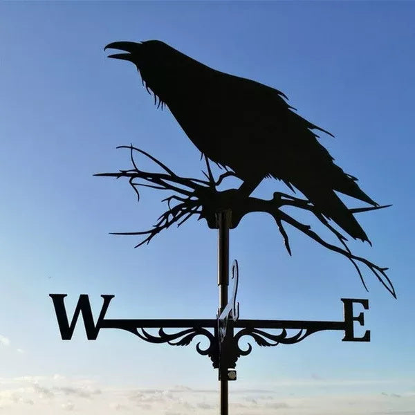 Roestvrijstalen Windwijzer met Decoratief Silhouet voor Dak en Tuin