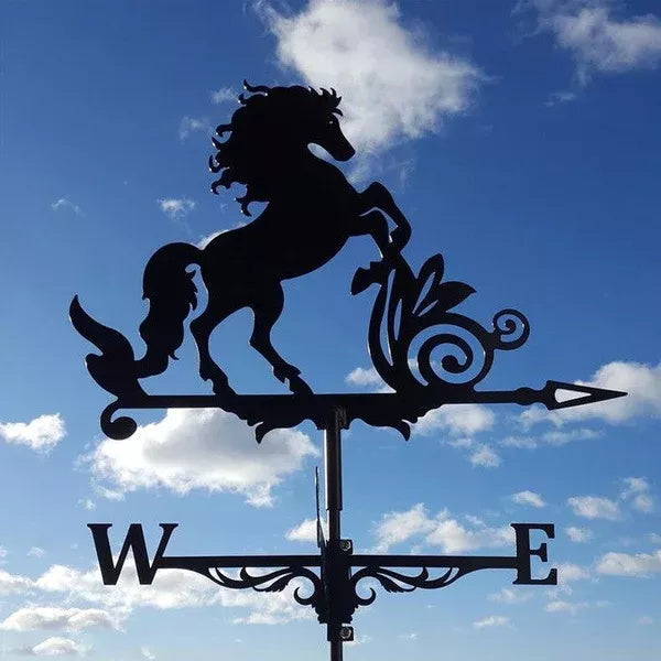 Roestvrijstalen Windwijzer met Decoratief Silhouet voor Dak en Tuin