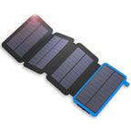 Opvouwbare powerbank met zonnepanelen en dubbele USB-uitgang