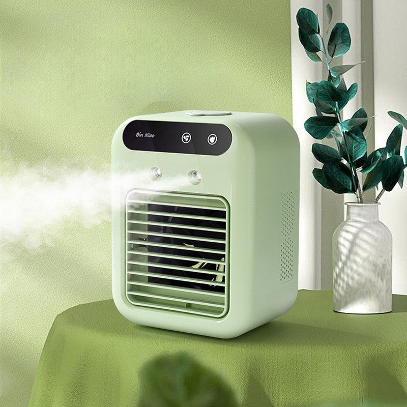 Draagbare Mini‑Luchtkoeler voor Directe Verfrissing en Comfortabele Luchtvochtigheid
