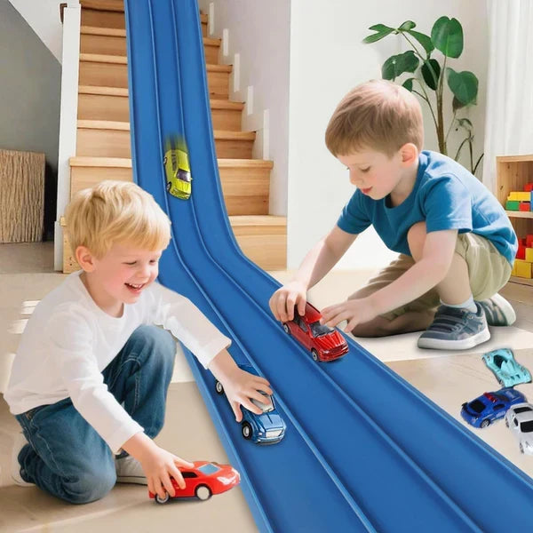 Flexibele Racebaan Met Lichtaccenten Voor Creatieve Speelpret