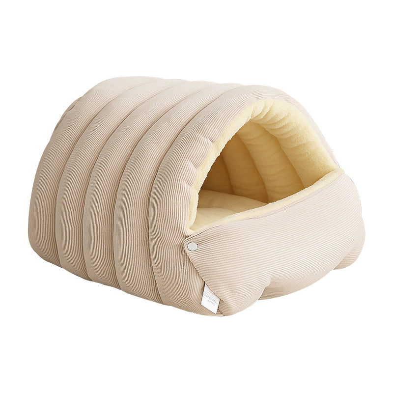 Kattenhol Pluche PP Katoen Halfkoepel Warm Comfort Ontwerp