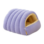 Kattenhol Pluche PP Katoen Halfkoepel Warm Comfort Ontwerp