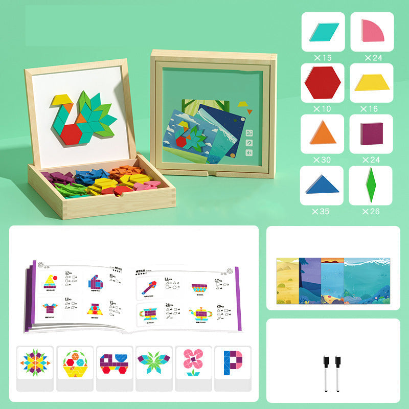 Magnetische Houten Speelset voor Creatief Leren