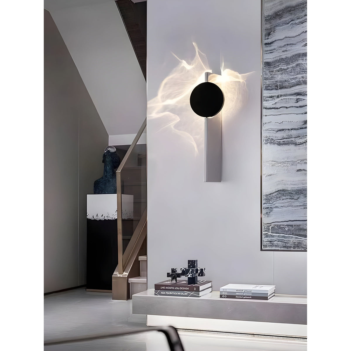 Moderne Wandlamp Van Roestvrij Staal Met LED Verlichting