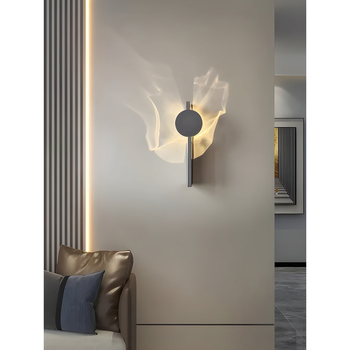 Moderne Wandlamp Van Roestvrij Staal Met LED Verlichting