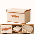 Opvouwbare Opbergbox Met Deksel Voor Kleding, Speelgoed En Huishoudelijke Organisatie