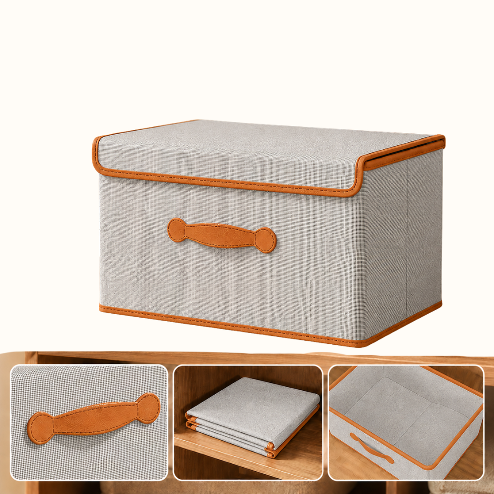Opvouwbare Opbergbox Met Deksel Voor Kleding, Speelgoed En Huishoudelijke Organisatie