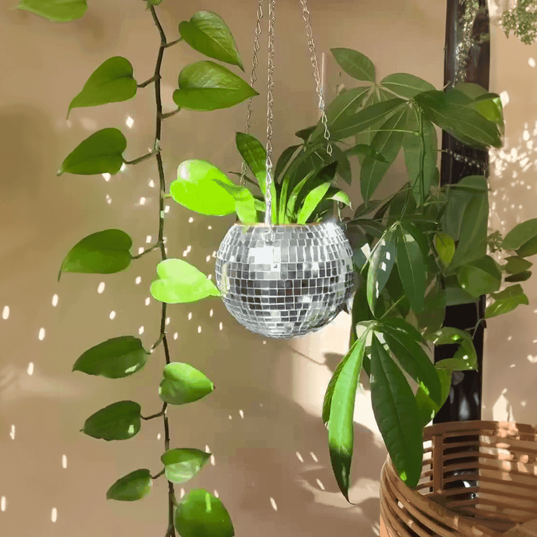 Hangplanter met Spiegelende Tegels en Lichtgewicht Binnenconstructie