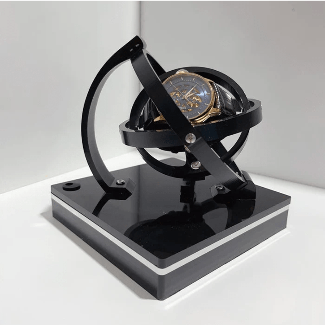 Luxe Horlogewinder met Stille Rotatie en Elegante Display