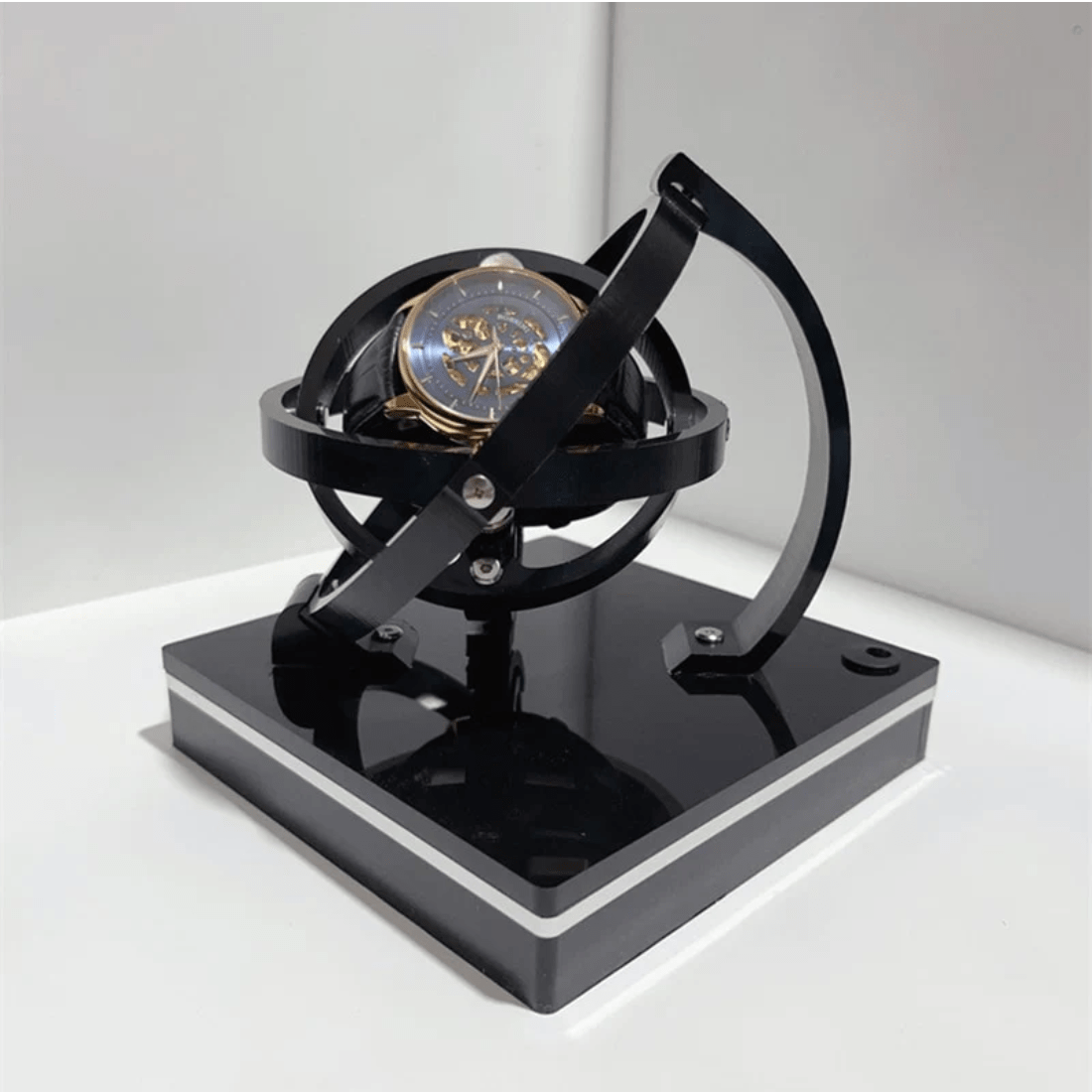 Luxe Horlogewinder met Stille Rotatie en Elegante Display