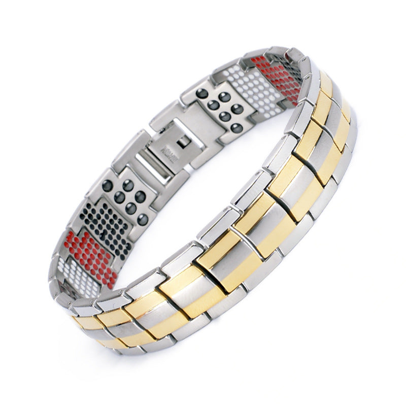 Magnetische Armband Van Titaniumstaal Voor Een Tijdloze En Moderne Uitstraling
