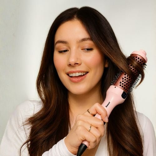 Thermische Stylingborstel met Keramische Barrel en Instelbare Warmte voor Salonvolume Thuis