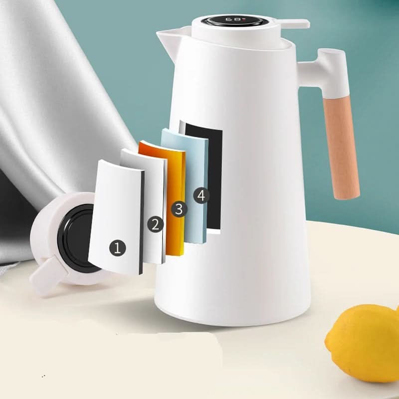Thermoskan met Temperatuurweergave voor Koffie, Thee en Warme Dranken