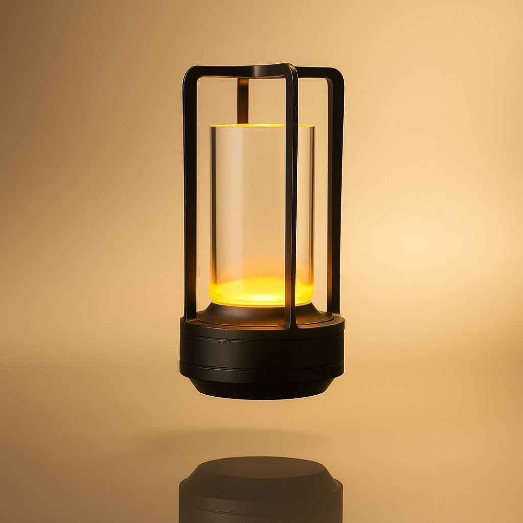 Draadloze Oplaadbare Tafellamp met Drie Lichtstanden voor Binnen en Buiten