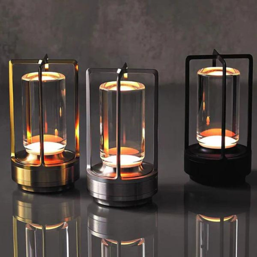 Draadloze Oplaadbare Tafellamp met Drie Lichtstanden voor Binnen en Buiten