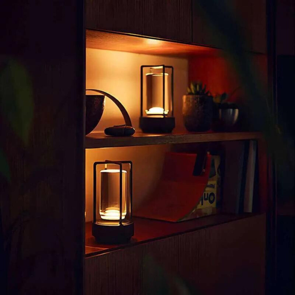 Draadloze Oplaadbare Tafellamp met Drie Lichtstanden voor Binnen en Buiten