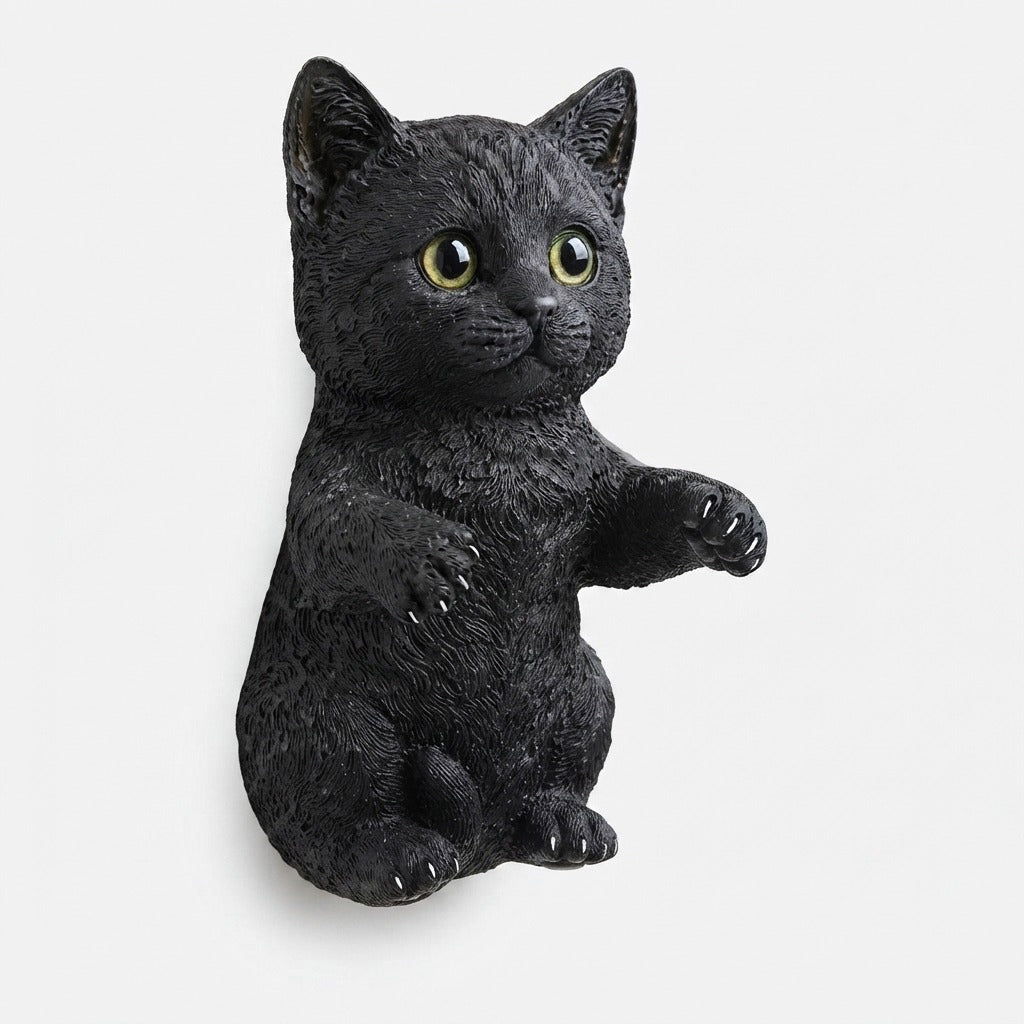 Toiletrolhouder met 3D‑Kattenfiguur en Wandmontage