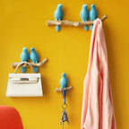 Decoratieve Vogels Wandhaak met Speelse Kapstokfunctie