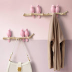 Decoratieve Vogels Wandhaak met Speelse Kapstokfunctie