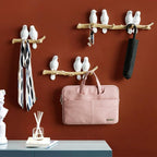 Decoratieve Vogels Wandhaak met Speelse Kapstokfunctie