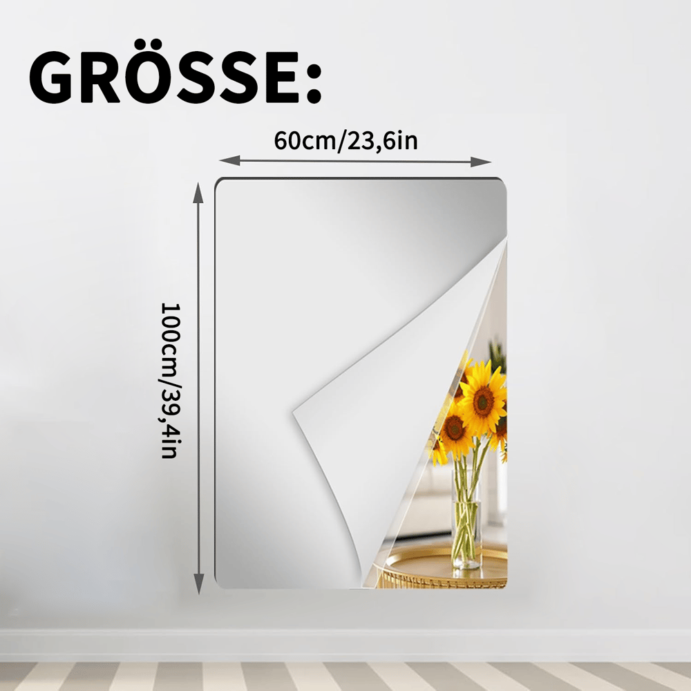 Zelfklevende Onbreekbare Spiegelpanelen Voor Veilige En Creatieve Wanddecoratie