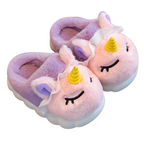 Kinder Pluche Pantoffel Met Warme Voering En Dagelijkse Antislip Veiligheid