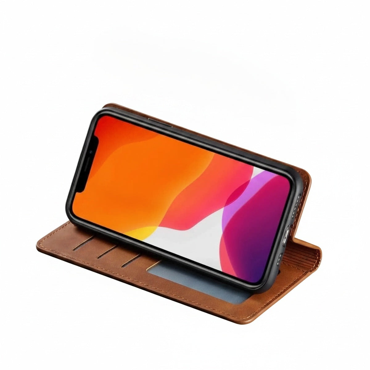 iPhone Hoesje Met Kaarthouder En Magnetische Sluiting