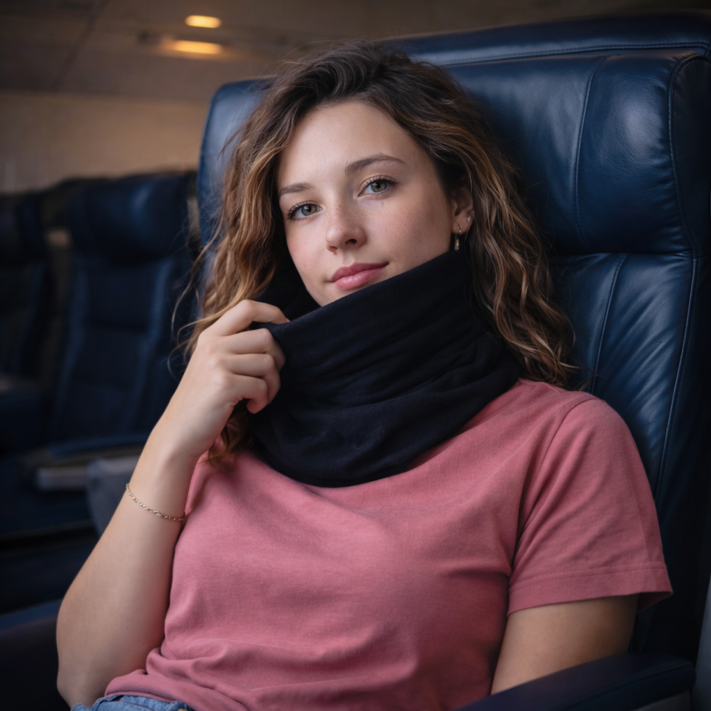 Ergonomisch Wikkel‑Nekkussen met Rechtop Ondersteuning voor Comfortabele Reizen