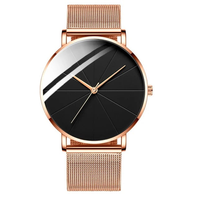 Herenhorloge Met Metalen Behuizing En Krachtige Tijdloze Uitstraling