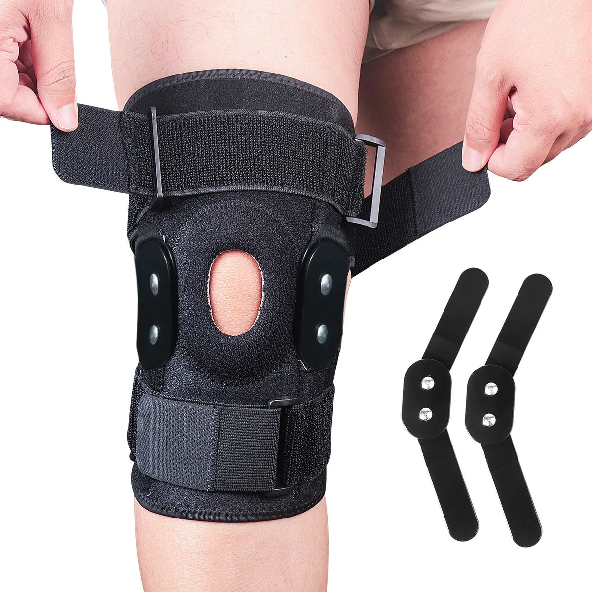 Kniebrace Met Verstelbare Ondersteuning En Ademend Neopreen