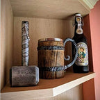Nordic Design Tavern Mok Met Dubbele Wand En Viking Motieven