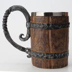 Nordic Design Tavern Mok Met Dubbele Wand En Viking Motieven