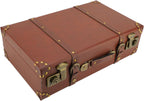 Koffer Vintage Klein met PU en Verstevigde Retro Structuur