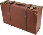 Koffer Vintage Klein met PU en Verstevigde Retro Structuur