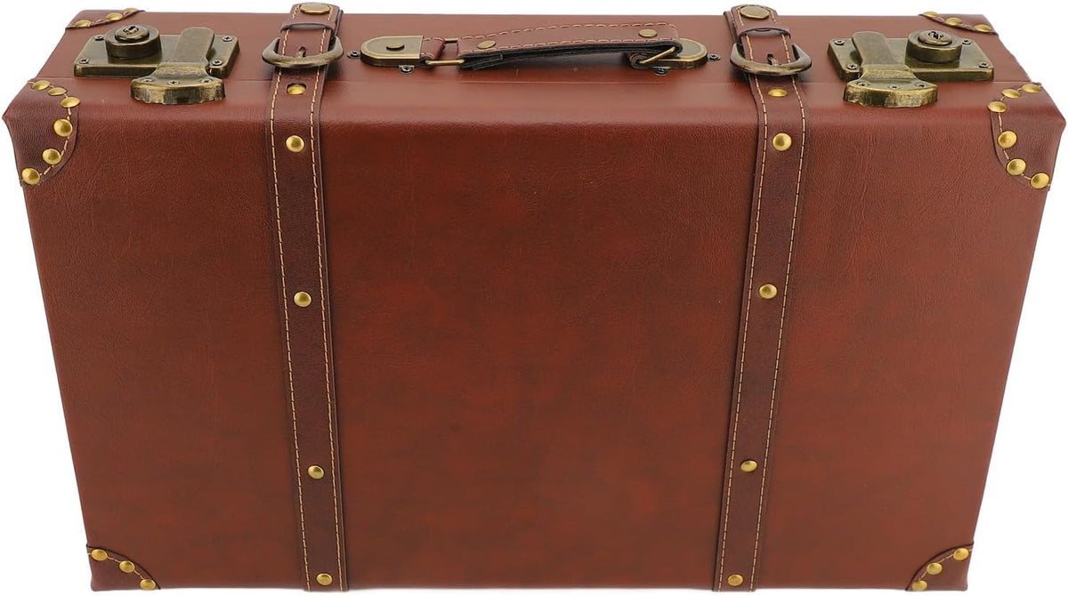 Koffer Vintage Klein met PU en Verstevigde Retro Structuur