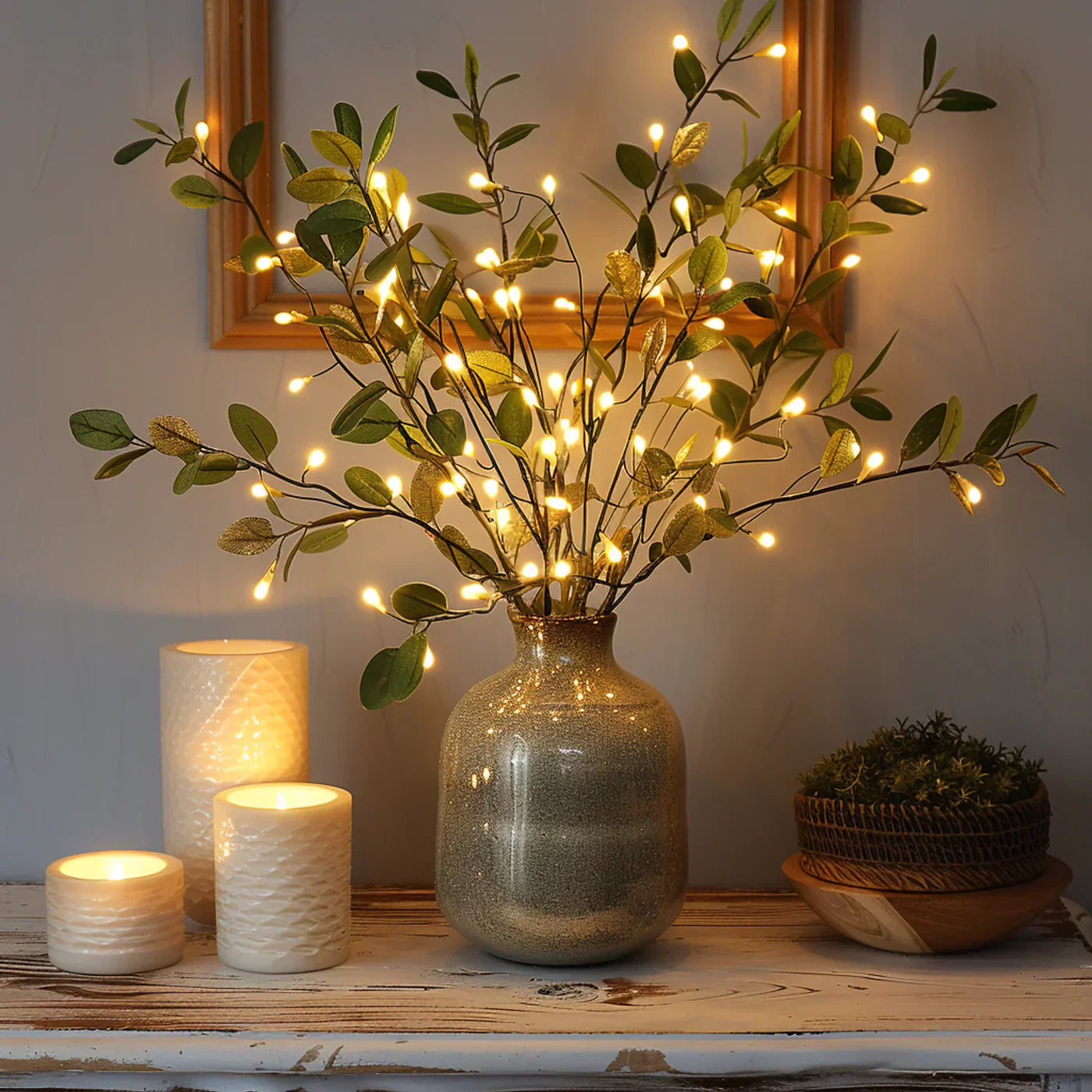Decoratieve LED‑Takverlichting voor Vaasgebruik