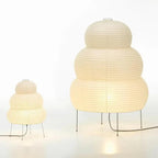 Groot Rijstpapier Vloerlamp Met Warm Licht En Driepoot Voor Rustige Sfeer