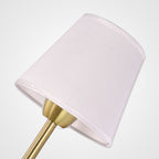 Klassieke Wandlamp Met Stoffen Kap En Messing Armatuur
