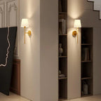 Wandlamp met Stoffen Kap en Draadloze Binnenverlichting