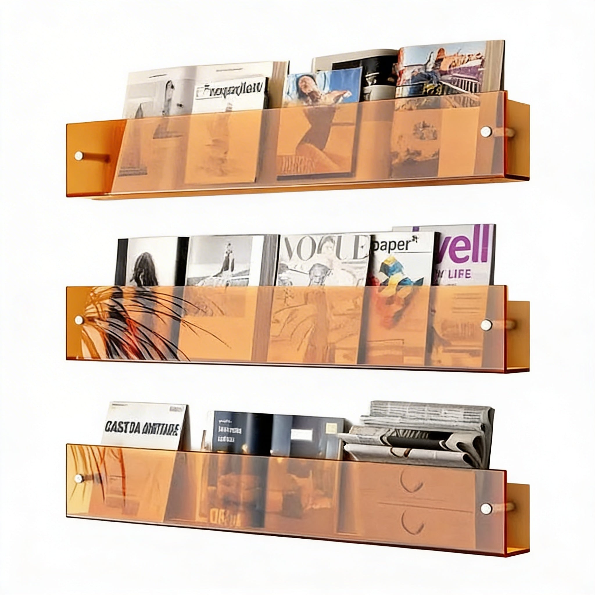 Zwevende Acryl Wandplank met Transparant Ontwerp