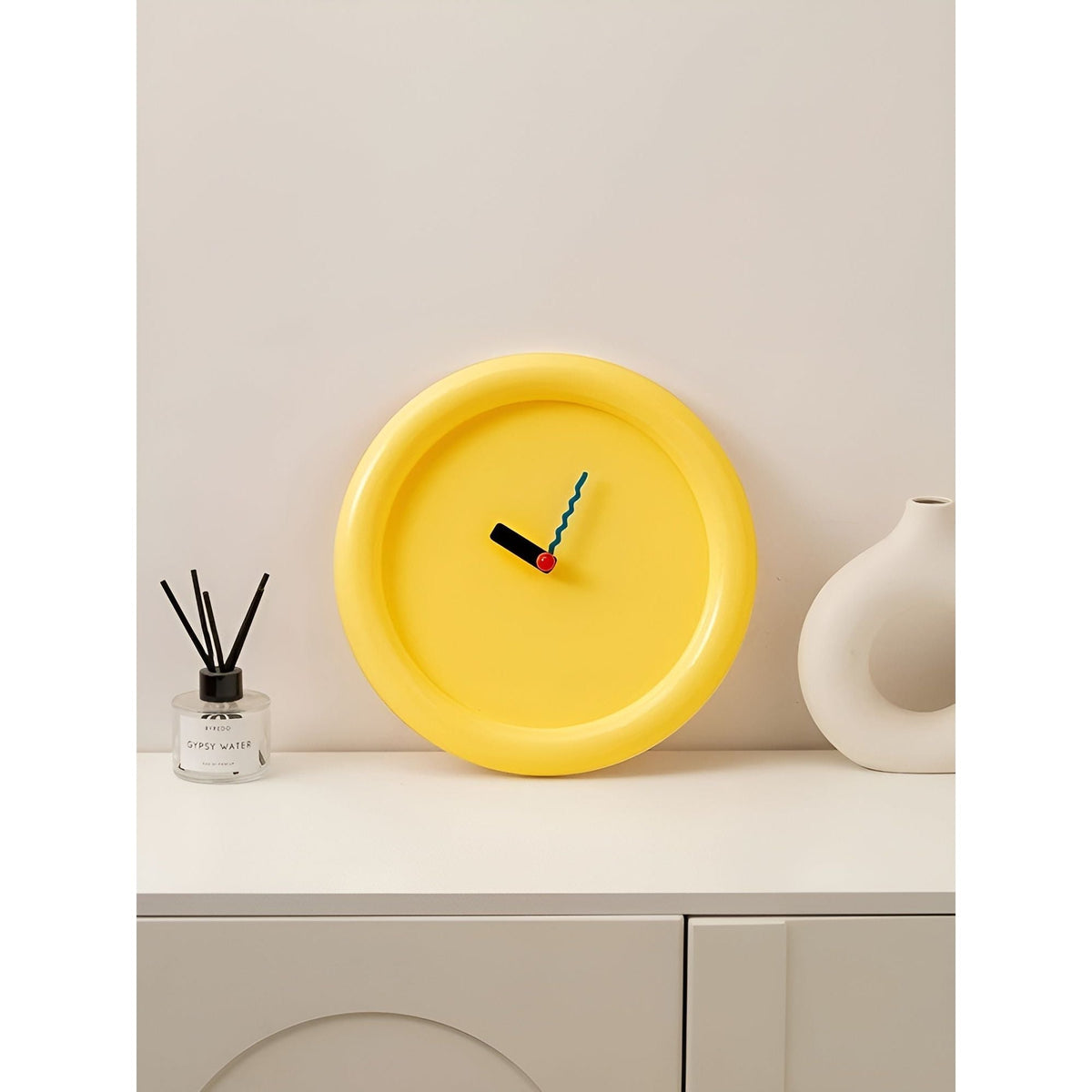 Memphis Wandklok Met Geometrisch Design