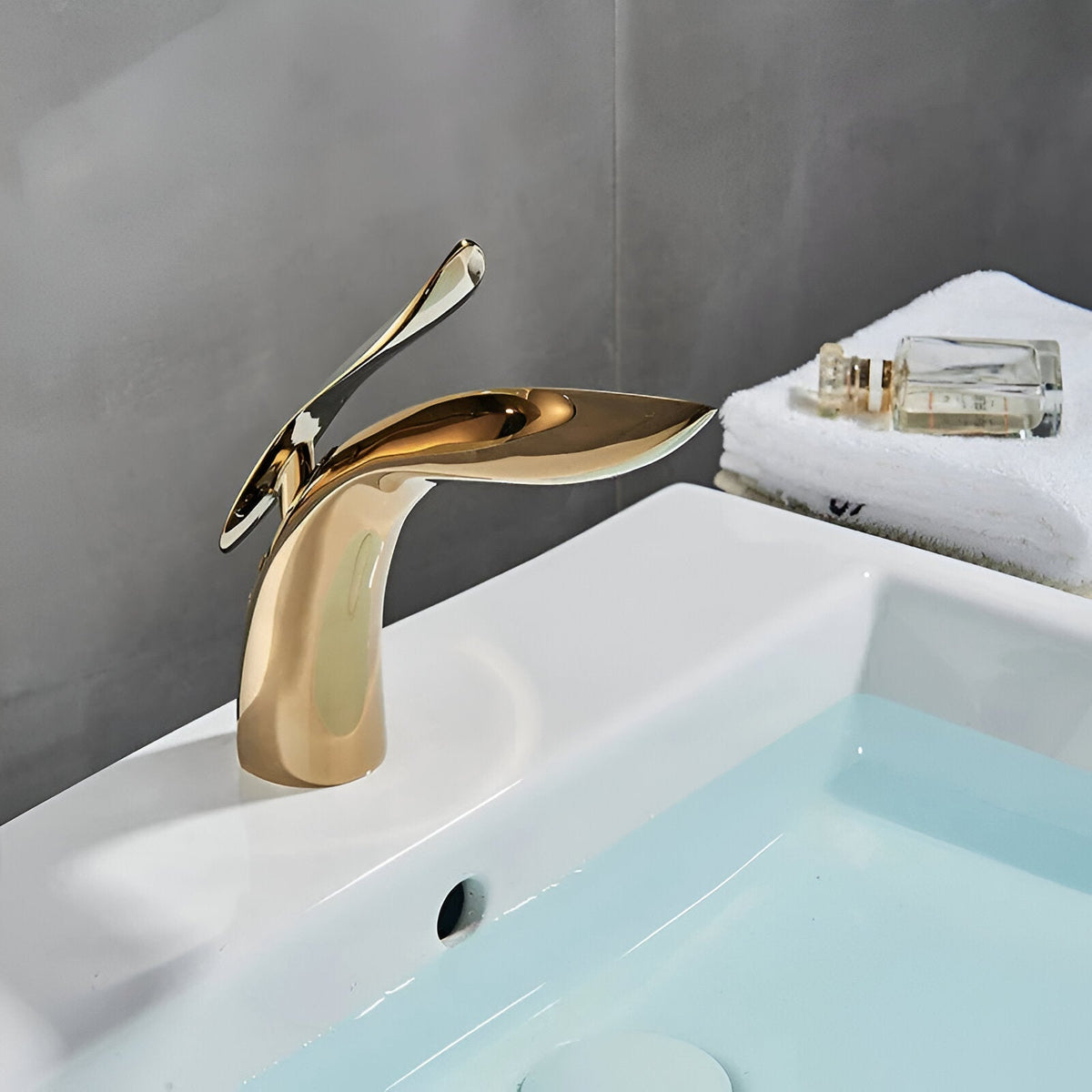 Luxe Waterval Wastafelkraan Met Eénhendelbediening