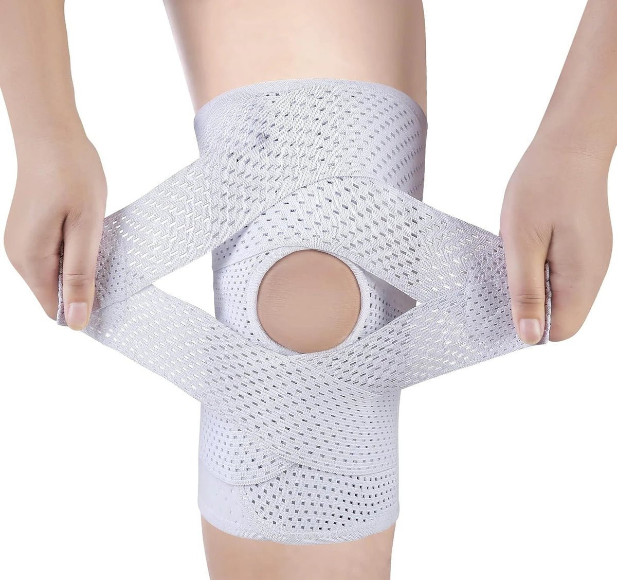 Kniebandage Met Verstelbare Compressie En Licht Ademend Materiaal