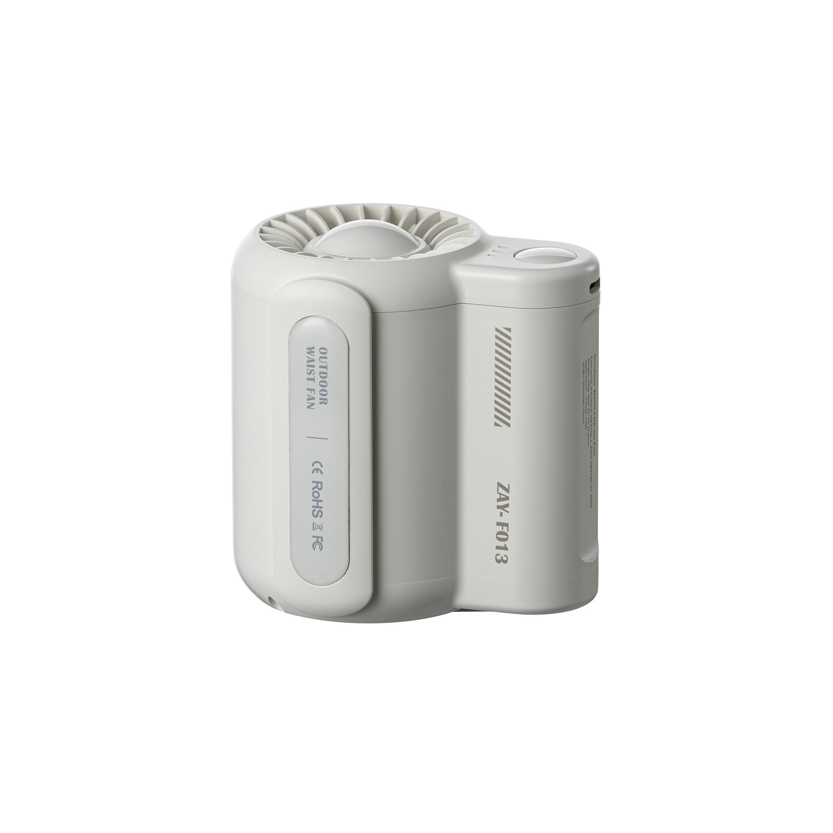 Tailleventilator met Clip en Oplaadbare Accu