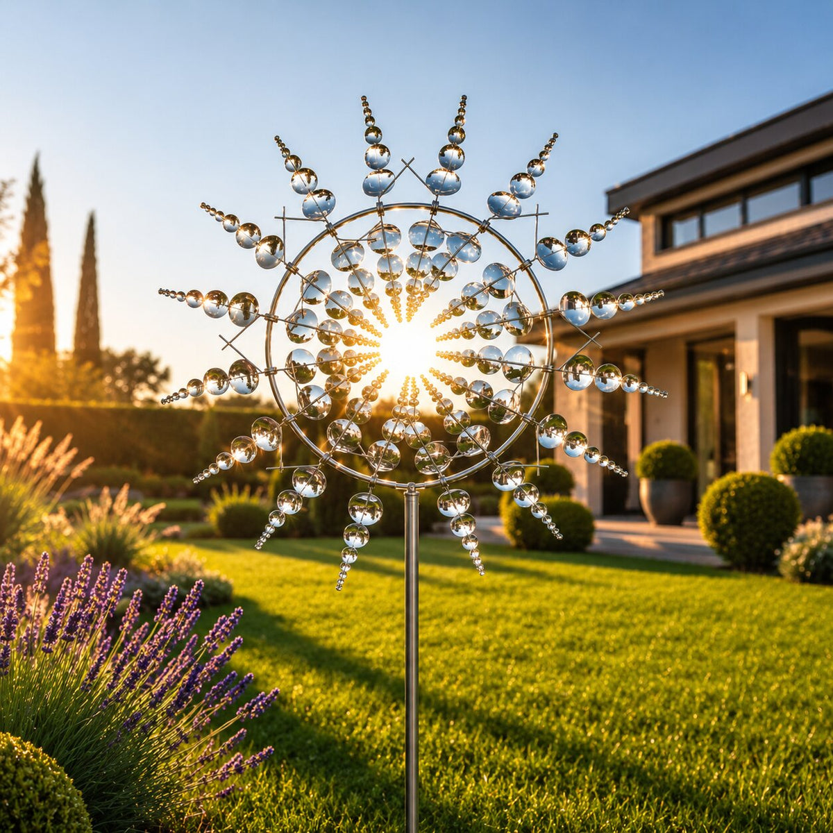 Decoratieve Tuinwindmolen met Rustige Draaibeweging