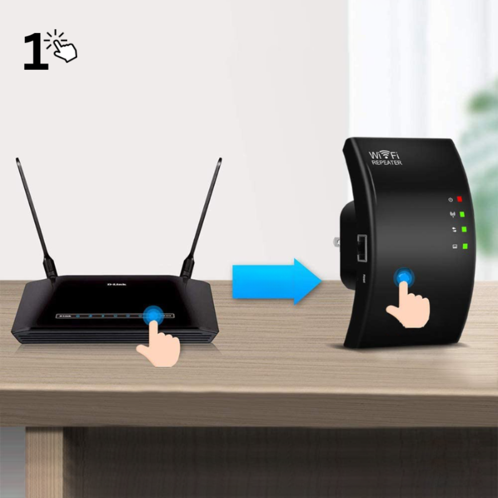 Draadloze WiFi‑Signaalversterker met Uitgebreide Dekking