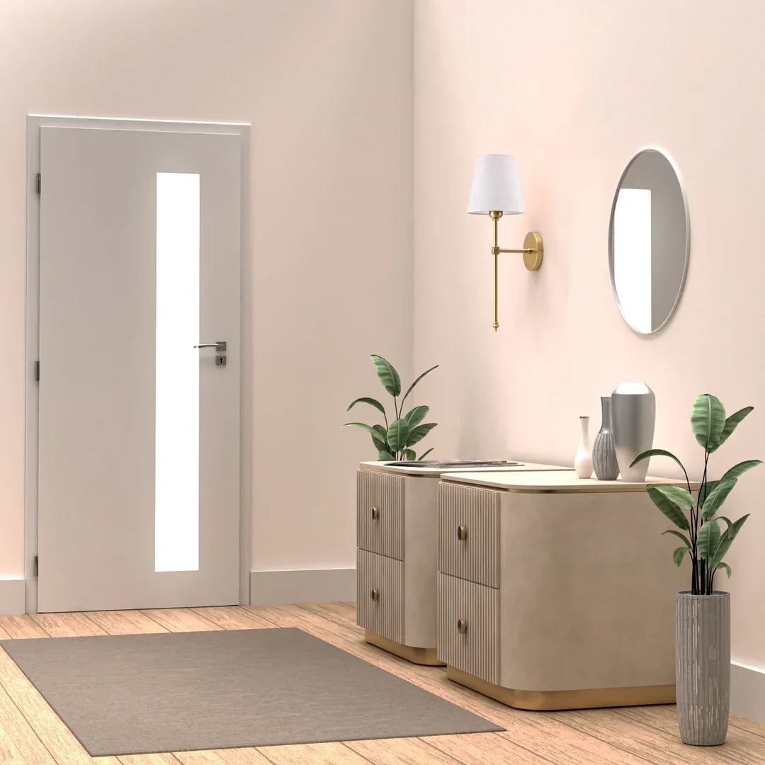 Wandlamp met Stoffen Kap en Draadloze Binnenverlichting