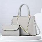 Dames Handtassenset met Tote en Crossbody voor Strakke Organisatie en Tijdloze Stijl