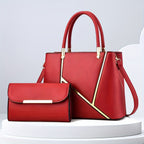 Dames Handtassenset met Tote en Crossbody voor Strakke Organisatie en Tijdloze Stijl